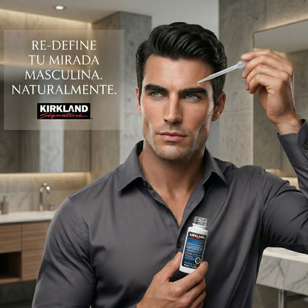 Minoxidil 5% Kirkland — 60ml + Gotero | Tratamiento Capilar