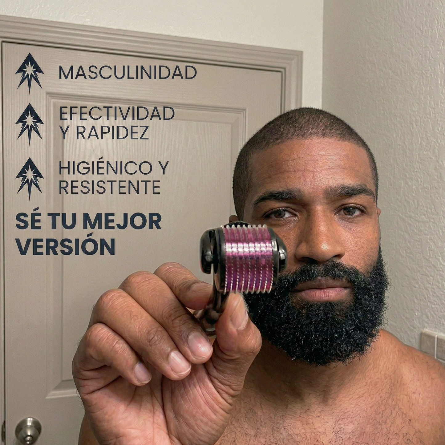 Derma Roller 0.5mm — 540 Microagujas | Potencia el Minoxidil